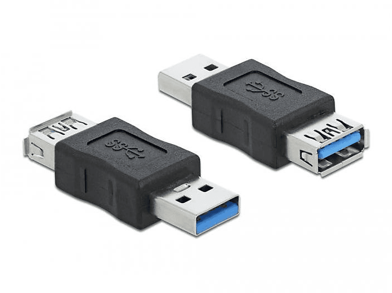 Peripheriegeräte DELOCK 3.0 Adapter Zubehör Kabel zu Adapter, USB ST & Typ-A & Bu Kabel DELOCK Schwarz