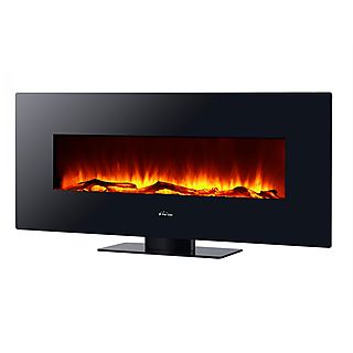 Chimenea eléctrica - PURLINE CHE-515, 2000 W, Negro