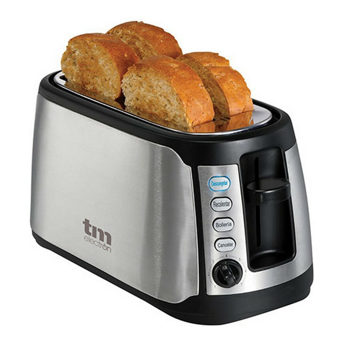 TM ELECTRON TM074 (1400 Watt, Schlitze: 2) Toaster Grau