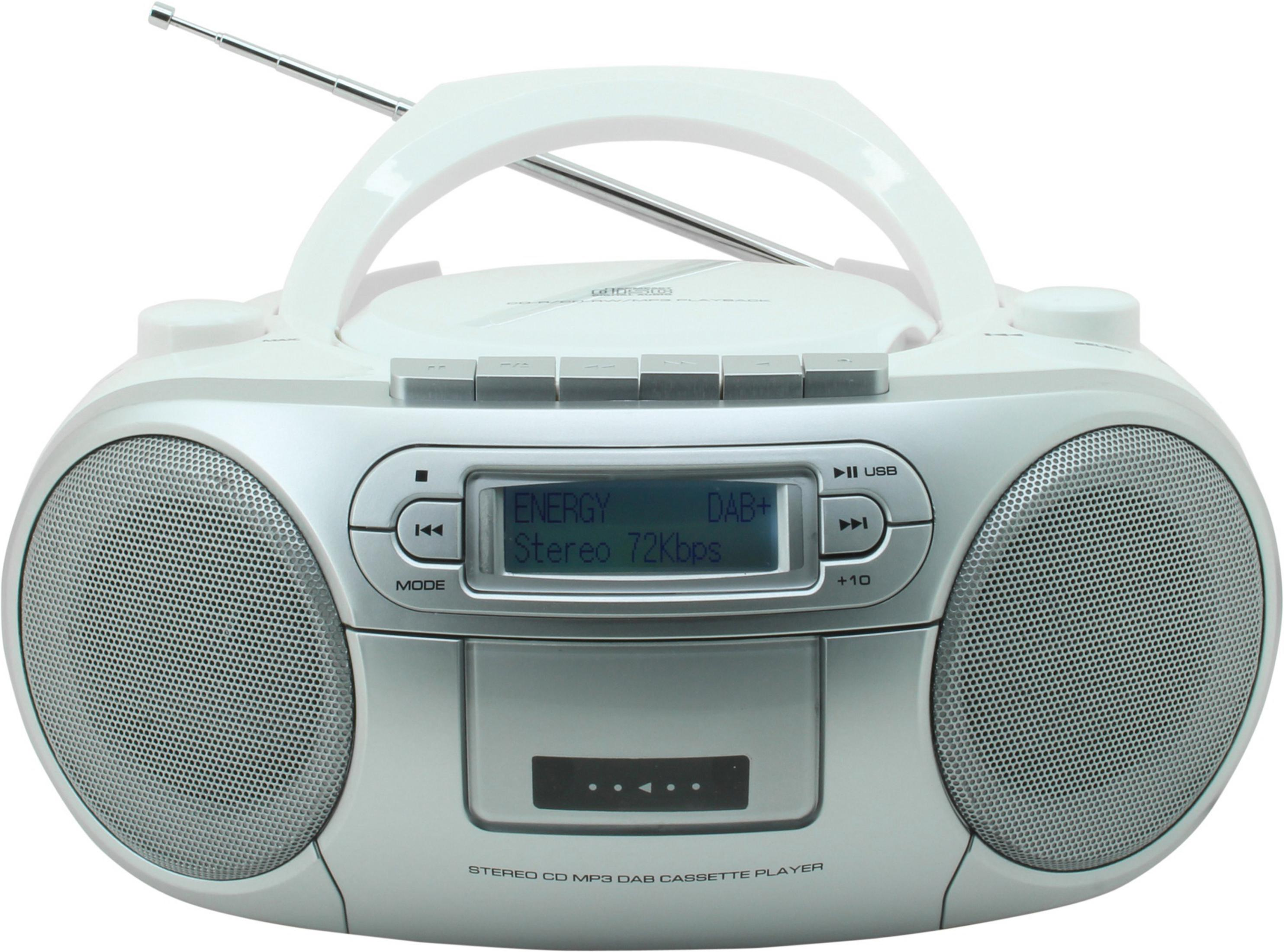 Weiß/Silber WE SCD 7900 SOUNDMASTER Radio, WEISS