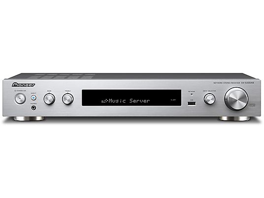 PIONEER SX-S 30 D-S Netzwerk Stereo Receiver (2 Kanäle, 85 Watt pro Kanal, Silber)