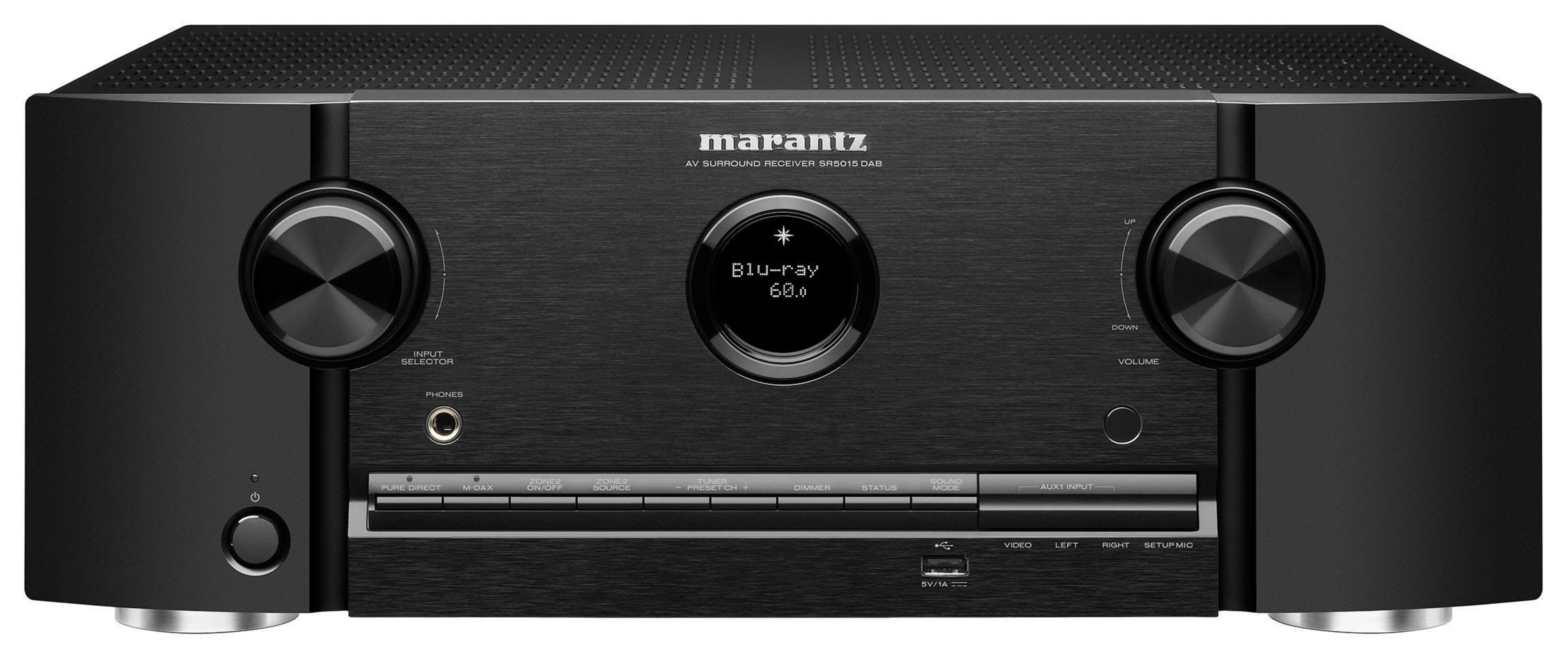 (7.2 AV SR 5015 Receiver Schwarz) MARANTZ SCHWARZ DAB Kanäle,