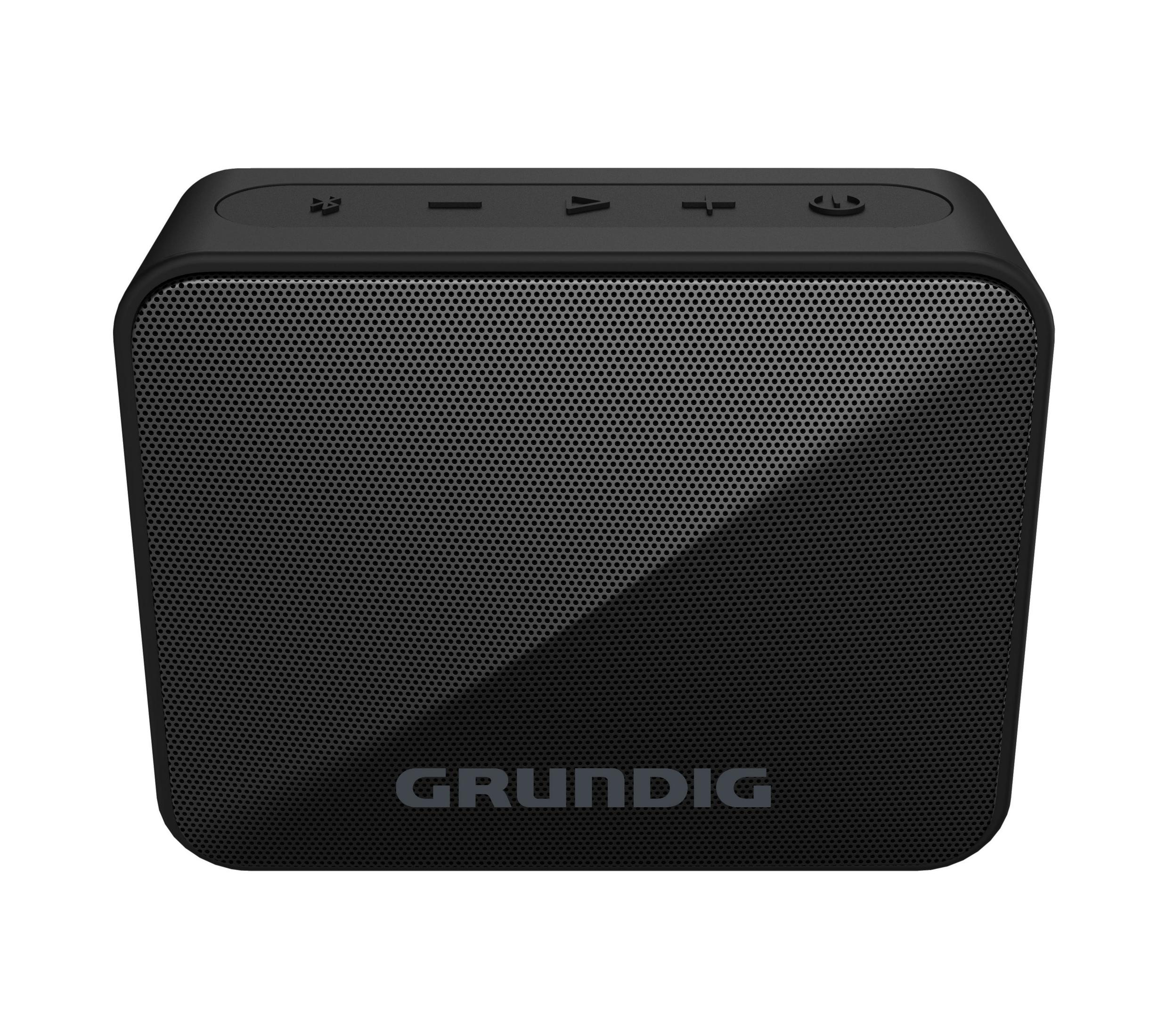 GRUNDIG GBT Schwarz, Bluetooth Lautsprecher, Wasserfest BLACK SOLO