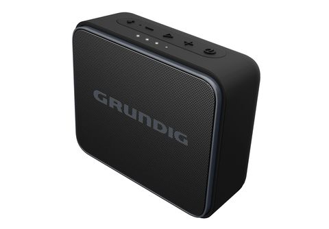 GRUNDIG GBT JAM BLACK Bluetooth Lautsprecher, Schwarz, Wasserfest |  MediaMarkt