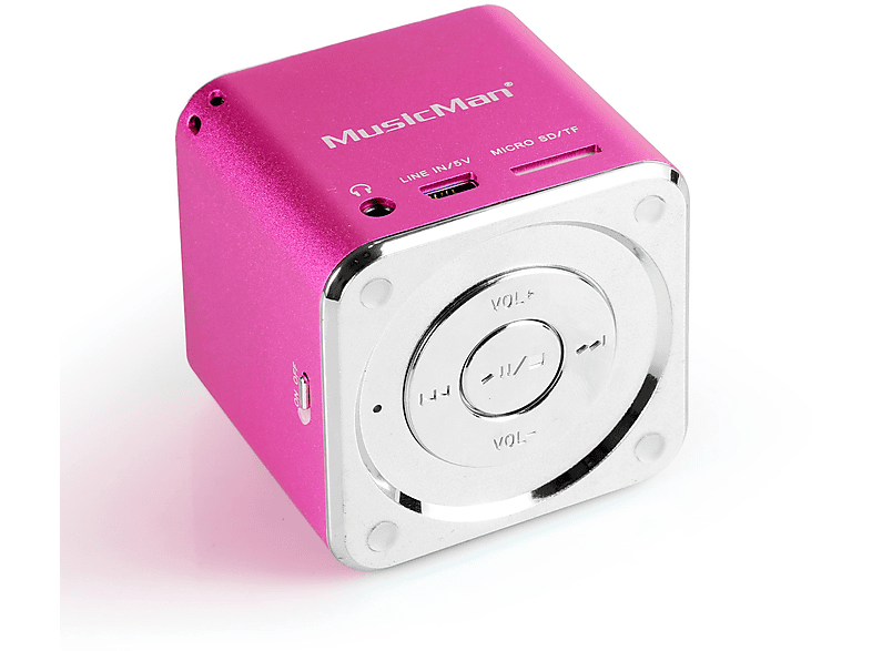 Pink PINK SOUNDSTATION Lautsprecher, MUSICMAN 3531 TECHNAXX MINI