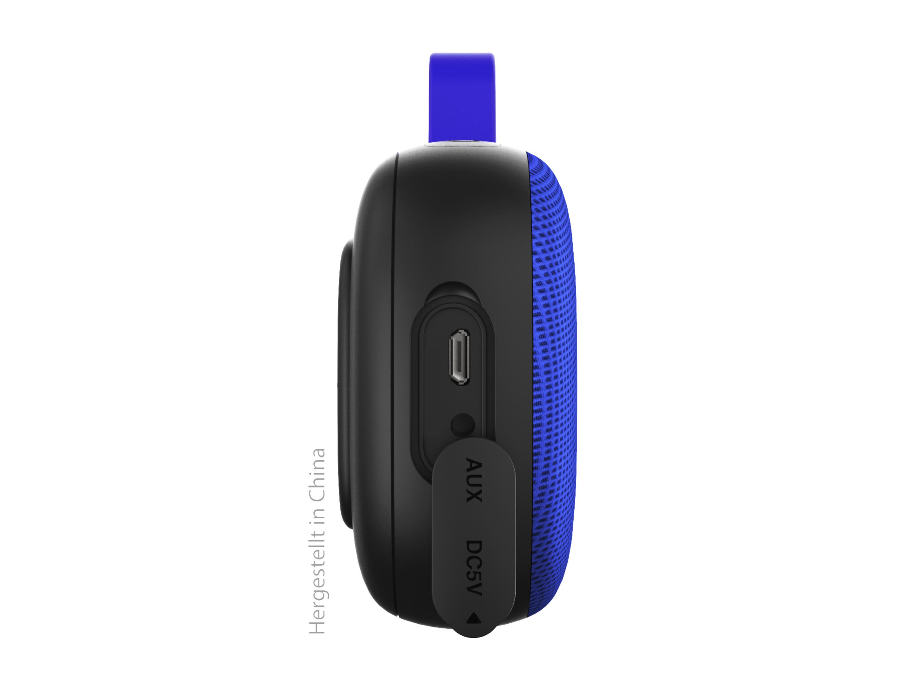 SWISSTONE BX 110 BLACK-BLUE Bluetooth Blau, Wasserfest Lautsprecher