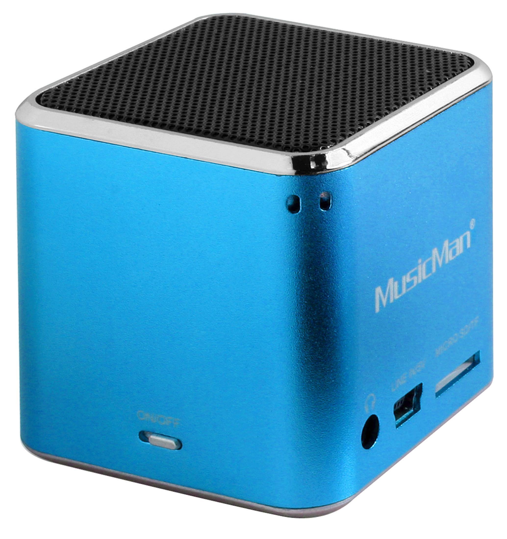 TECHNAXX BT-X Blau SOUNDSTATION Bluetooth WL Lautsprecher, BLAU MUSICMAN 2 MINI