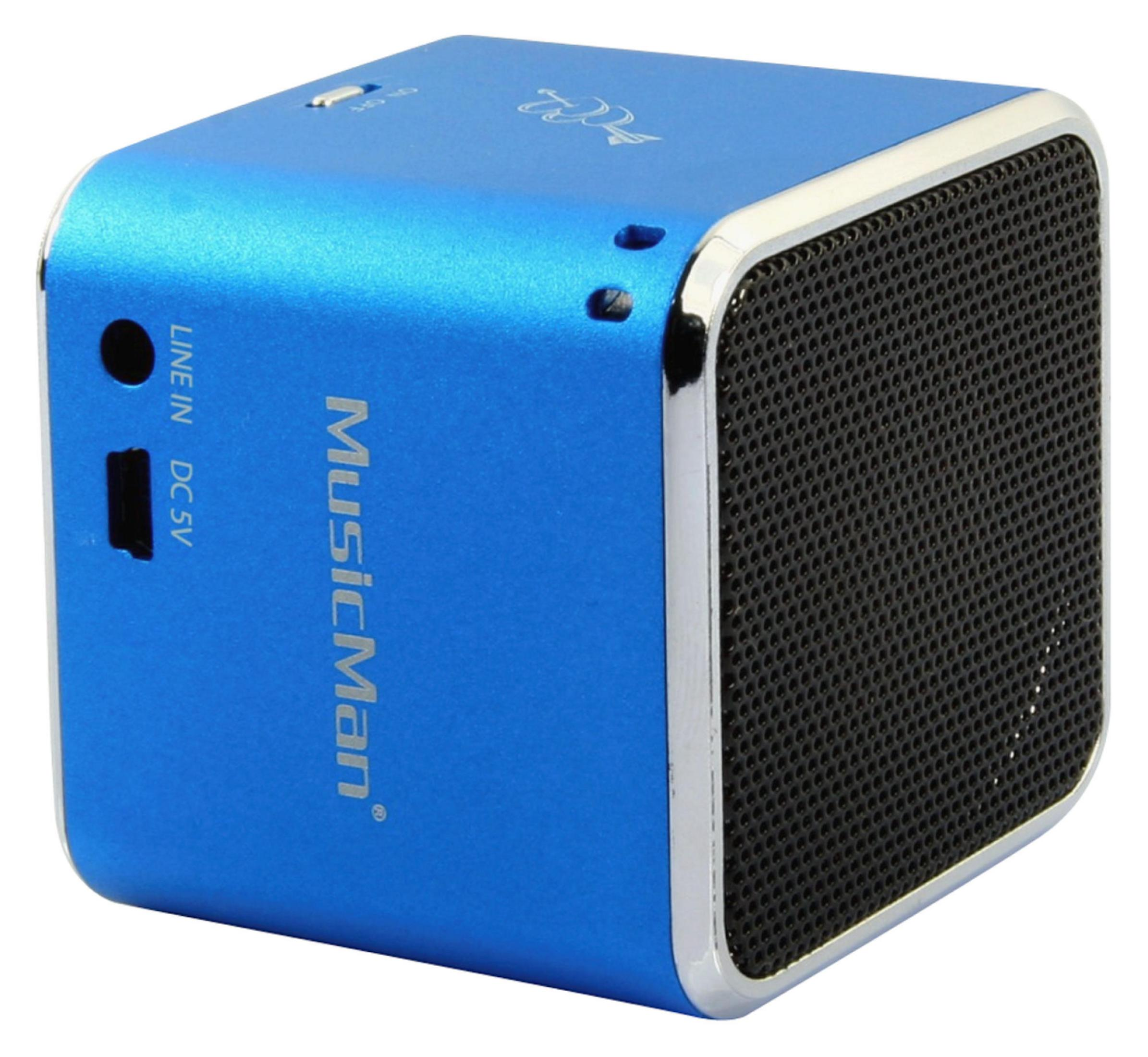 TECHNAXX BT-X Blau SOUNDSTATION Bluetooth WL Lautsprecher, BLAU MUSICMAN 2 MINI