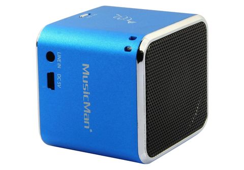 TECHNAXX BT-X 2 BLAU MINI | Blau SATURN Lautsprecher, MUSICMAN SOUNDSTATION Bluetooth WL