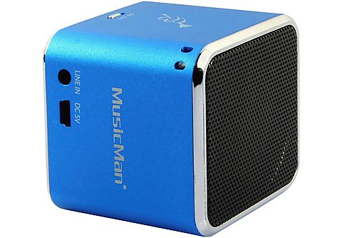 TECHNAXX BT-X 2 BLAU MINI MUSICMAN WL SOUNDSTATION Bluetooth Lautsprecher,  Blau | SATURN