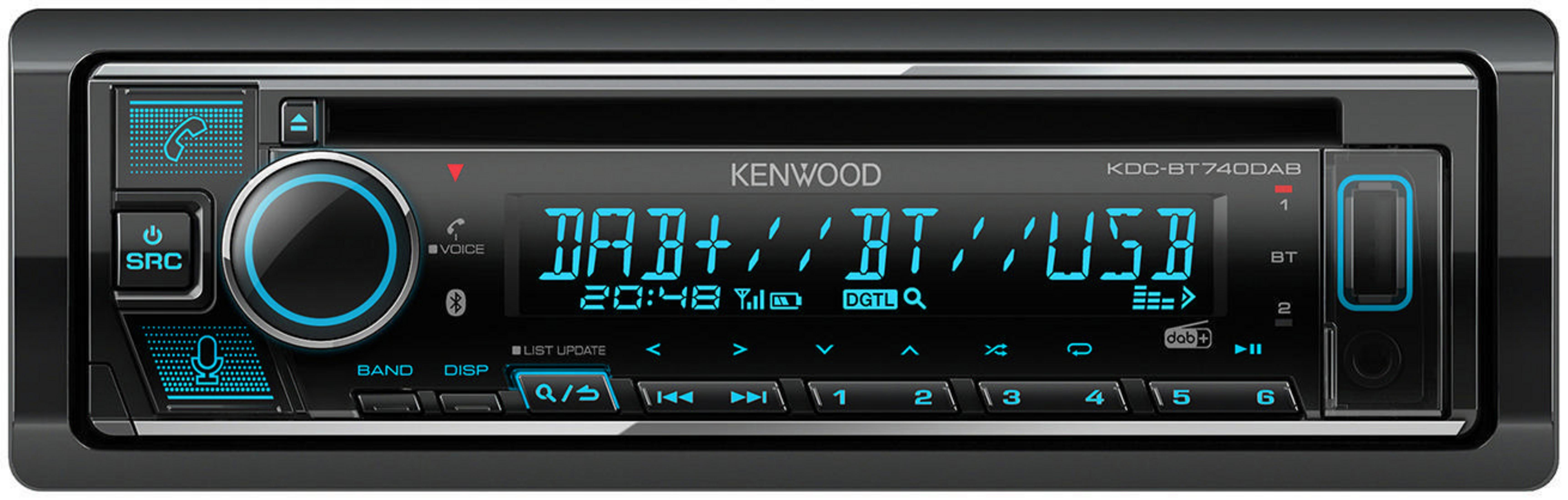 KENWOOD KDC-BT 740 DAB Watt Autoradio 50 DIN, 1