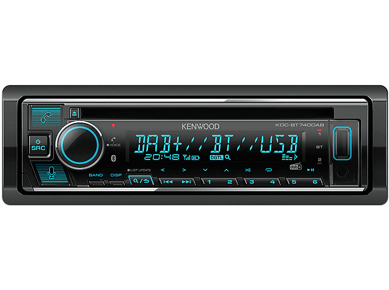KENWOOD KDC-BT 740 DAB Autoradio 1 DIN, 50 Watt