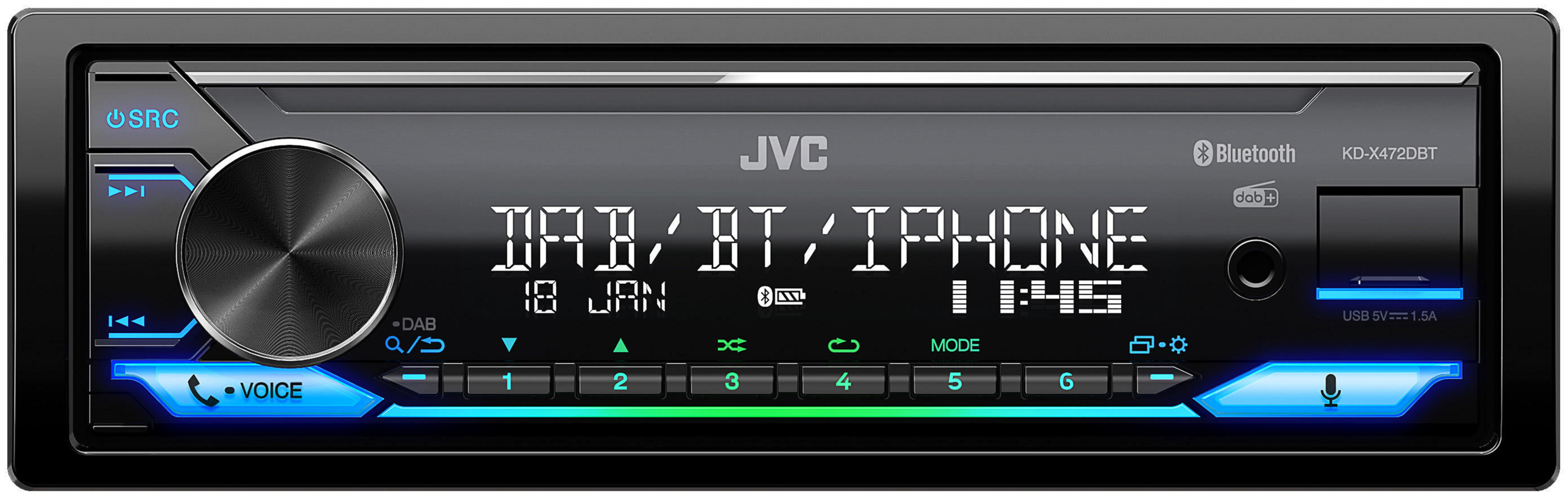 472 DBT JVC Watt KD-X DIN, 50 1 Autoradio