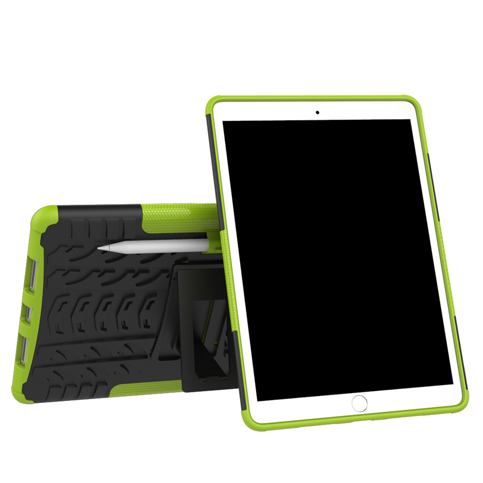 LOBWERK Hülle Schutzhülle Bookcover Grün 3 Pro 2017 iPad Air 10.5 2019 Kunststoff, iPad 10.5 für Apple