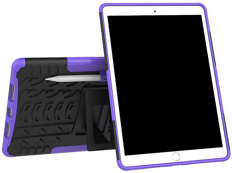 LOBWERK Hülle Schutzhülle Bookcover iPad 2019 10.5 iPad für 10.5 Kunststoff, Air Lila Apple 2017 Pro 3