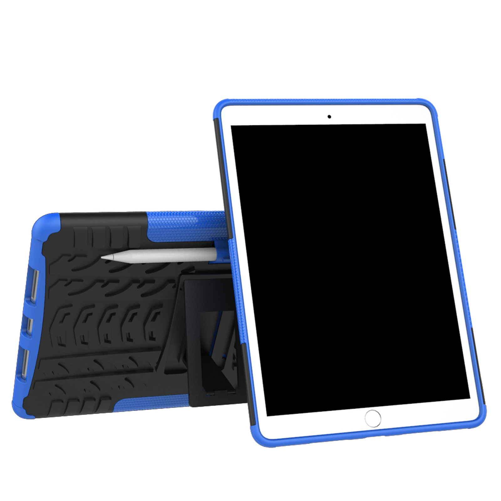 Pro Bookcover 10.5 Apple 10.5 2019 Air iPad Schutzhülle Kunststoff, für Blau LOBWERK 3 iPad 2017 Hülle