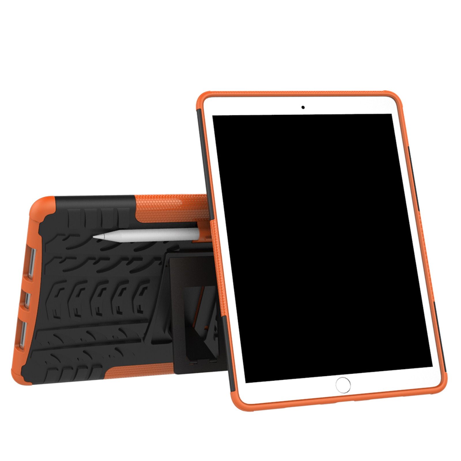 10.5 2017 Air iPad iPad Apple Schutzhülle für 3 Bookcover Hülle Kunststoff, 2019 Pro Orange 10.5 LOBWERK