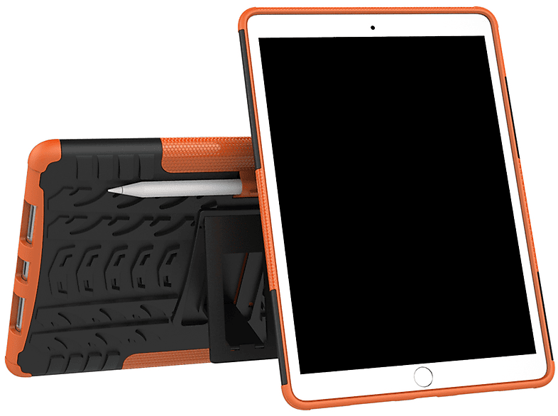 LOBWERK Hülle Schutzhülle Bookcover für Apple iPad Pro 10.5 2017 iPad Air 3 10.5 2019 Kunststoff, Orange