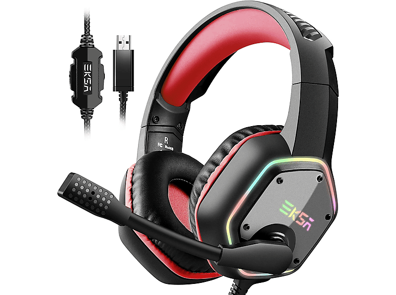 Mikrofon Red E1000, mit Over-ear USB Headset Gaming EKSA-TRADE