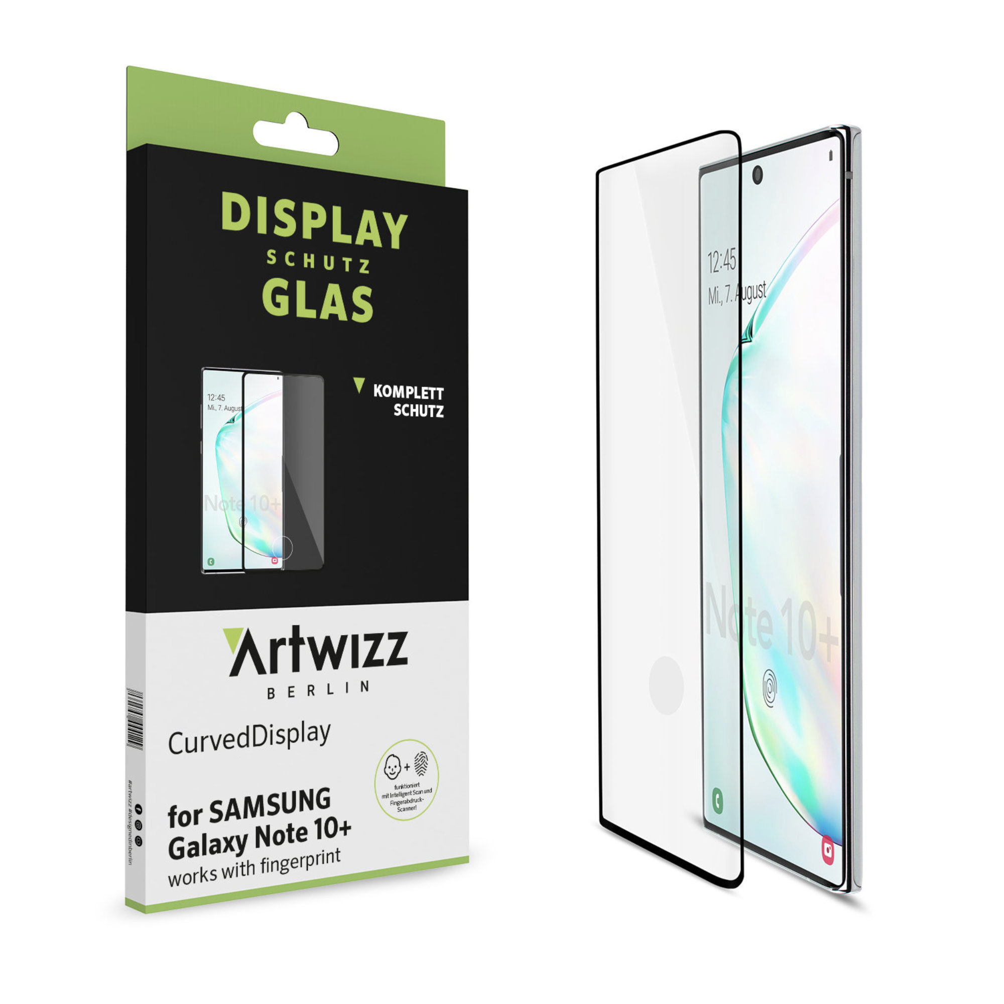 ARTWIZZ CurvedDisplay Displayschutz(für Samsung Galaxy 10 Note Plus)