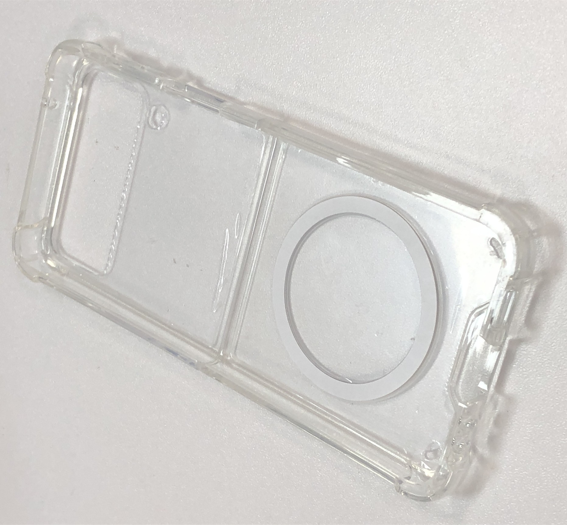 INF Unterstützung für kabelloses 3, Samsung, Handyhülle, Laden Galaxy Backcover, Z Transparent der Flip