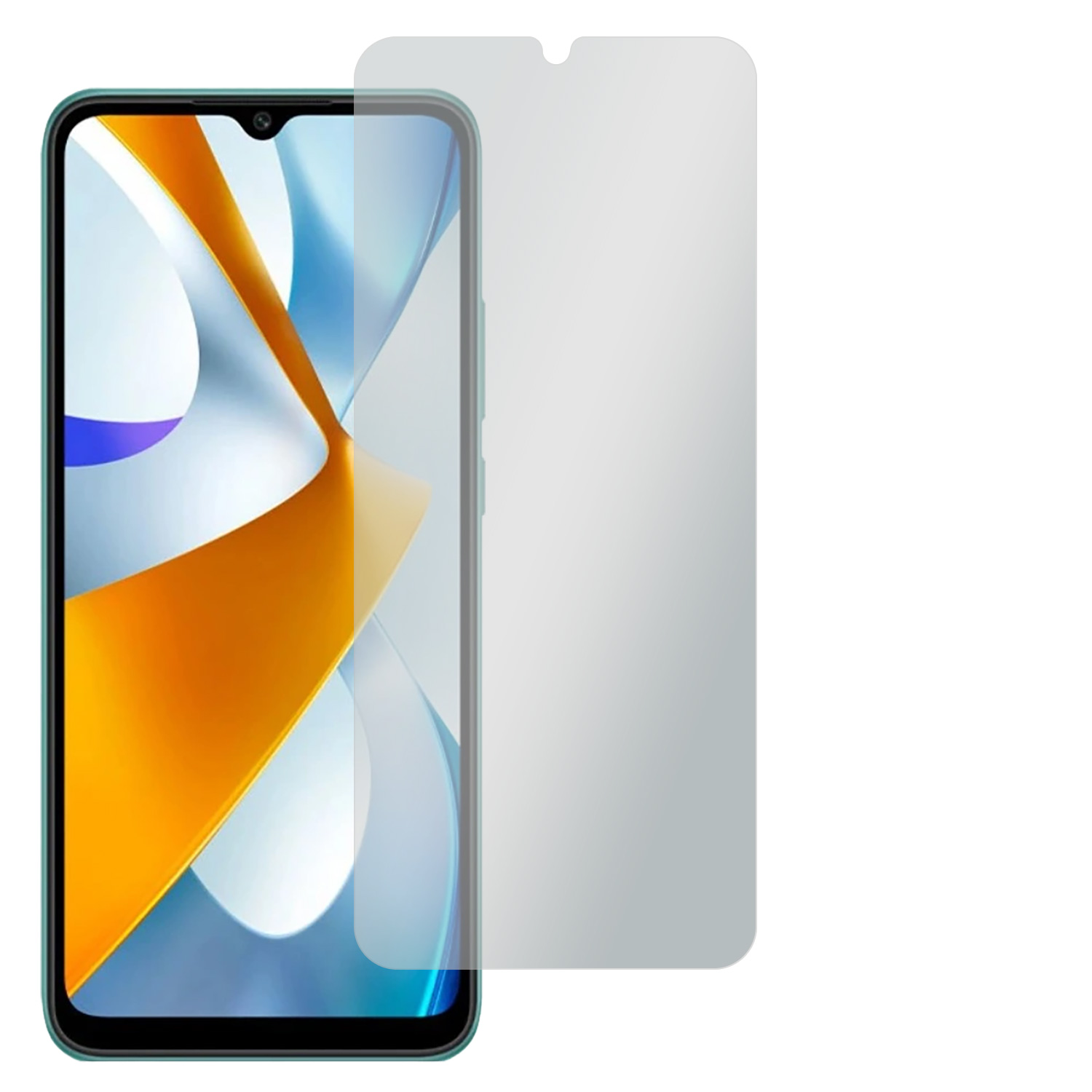 SLABO 4 x No Reflexion Xiaomi POCO Xiaomi C40) Displayschutz(für