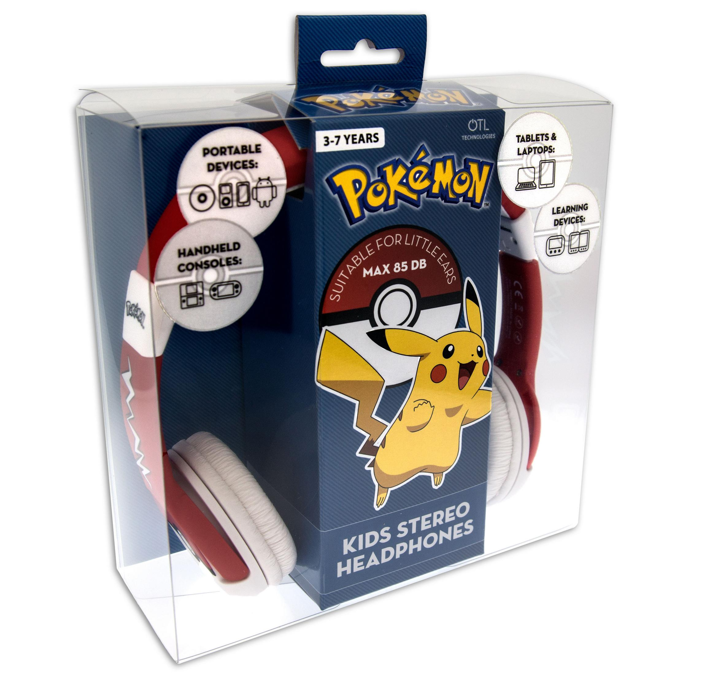 OTL 152914 On-ear POKEMON POKEBALL Kopfhörer Schwarz JUNIOR