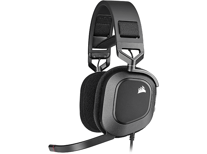 CORSAIR CA-9011237-EU HS80 RGB USB CARBON, Over-ear Gaming Headset Weiß