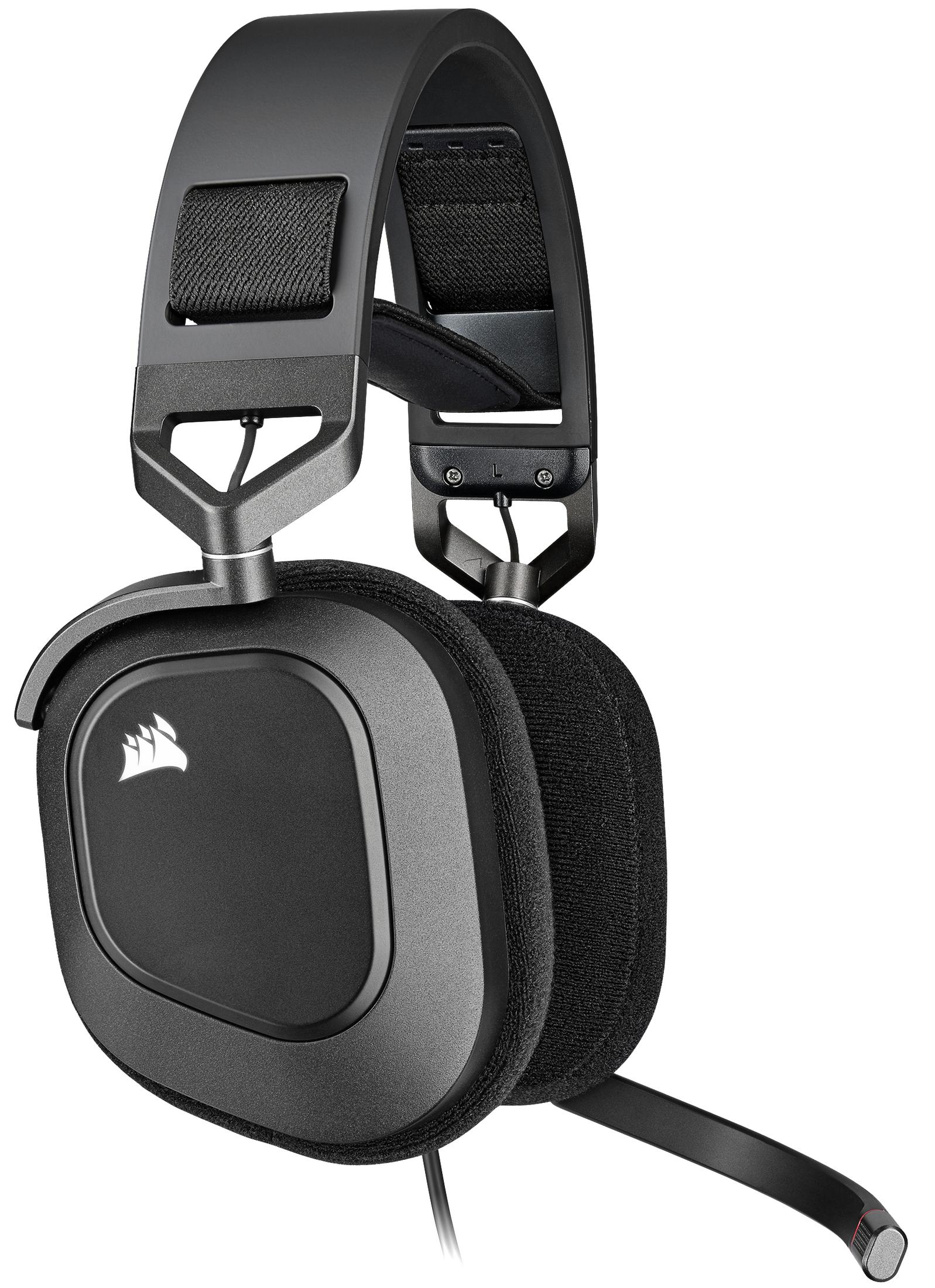 CORSAIR CA-9011237-EU HS80 RGB USB Over-ear CARBON, Gaming Weiß Headset