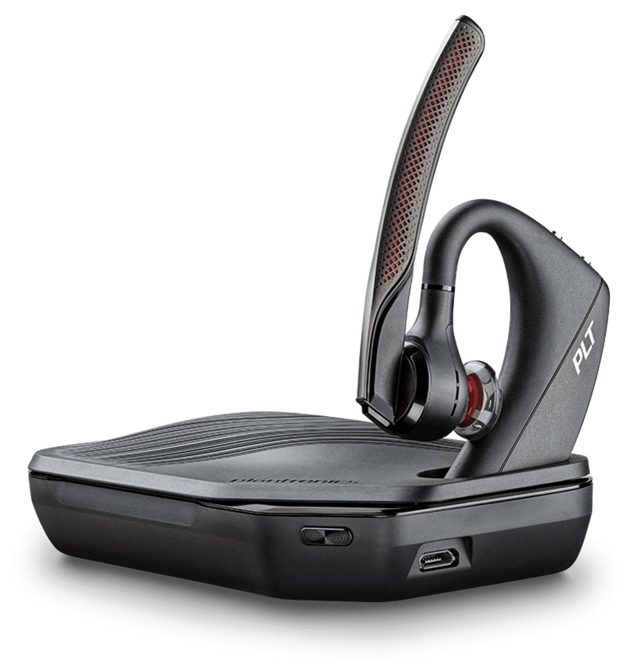 Poly Voyager 5200 UC Bluetooth PC接続ドングル Poly Voyager 5200 UC BT700ドングル ポータブル充電ケース付き