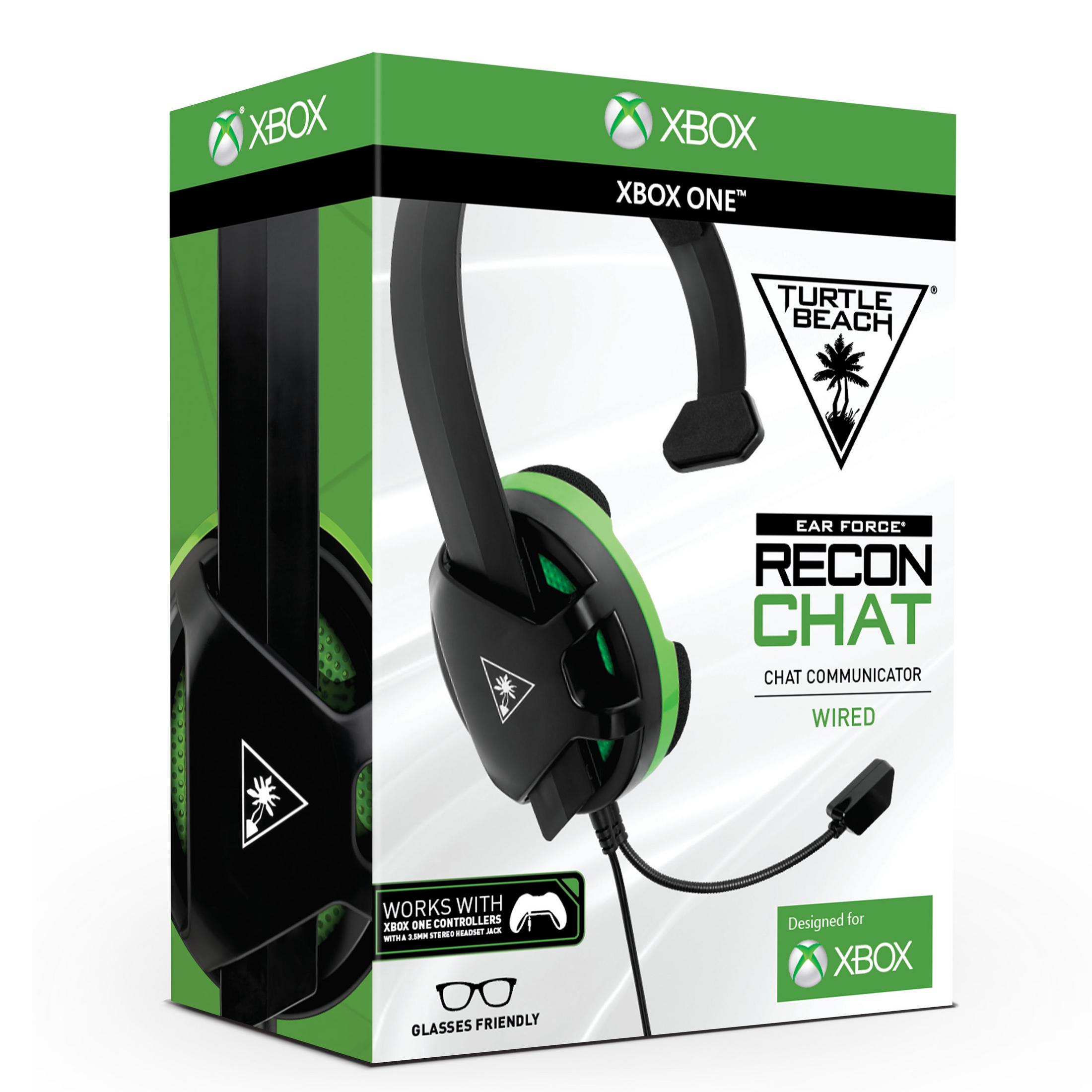 Scatola cuffie Turtle Beach Xbox One. Design verde e nero con cuffia visibile.