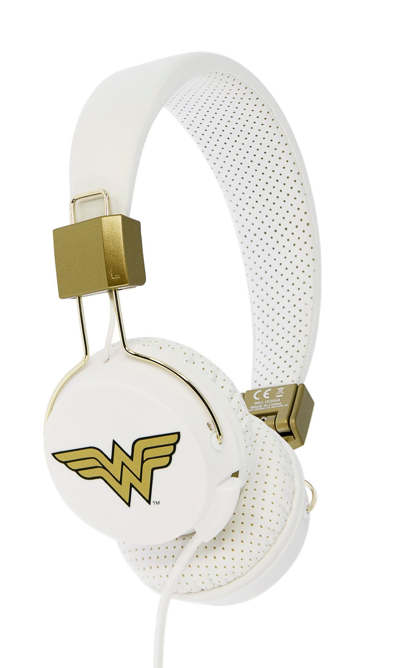 OTL 153657 WONDER WOMAN TWEEN, On-ear Kopfhörer Weiß