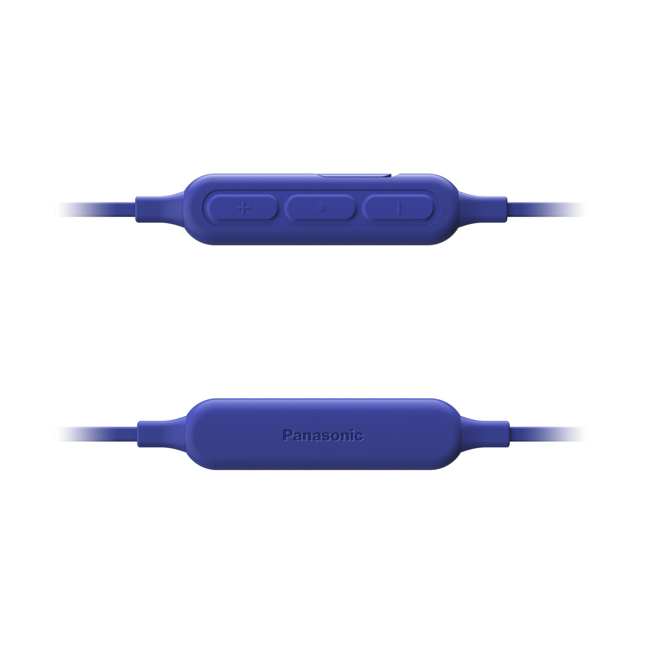 Niebieski pilot z przyciskami. Posiada przyciski plus, kółko i minus.