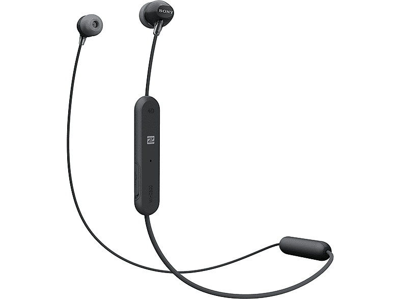 SONY WI-C 300 B SCHWARZ, In-ear Kopfhörer Bluetooth Schwarz