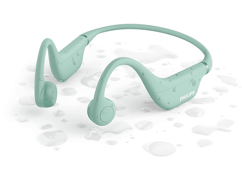 PHILIPS TAK4607GR ACIK KULAK TASARIMLI KEMIK ILETIMLI KABL Bluetooth, Kablosuz Çocuk Kulaklığı Yeşil