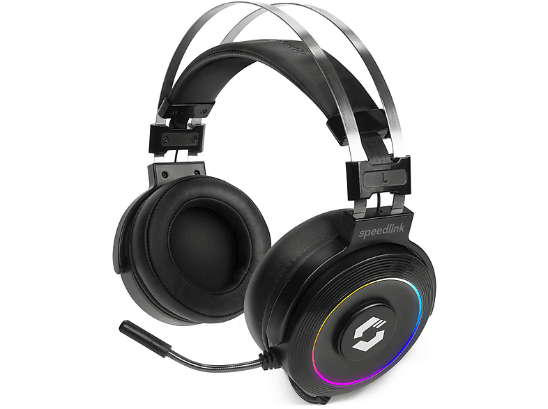 SPEEDLINK SL-860005-BK ORIOS Headset Schwarz Over-ear GAMING RGB BLACK, 7.1 Gaming HEADSET