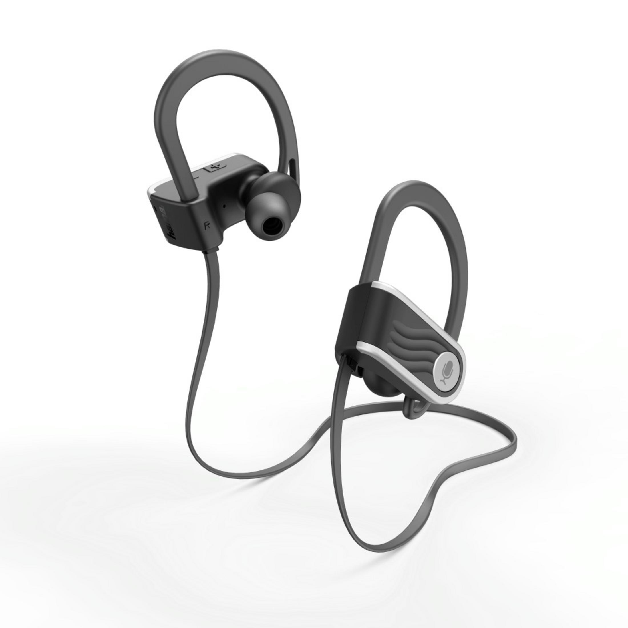 HAMA 184053 BT Schwarz/Silber STEREO INEAR S., Kopfhörer Bluetooth OH In-ear VOICE