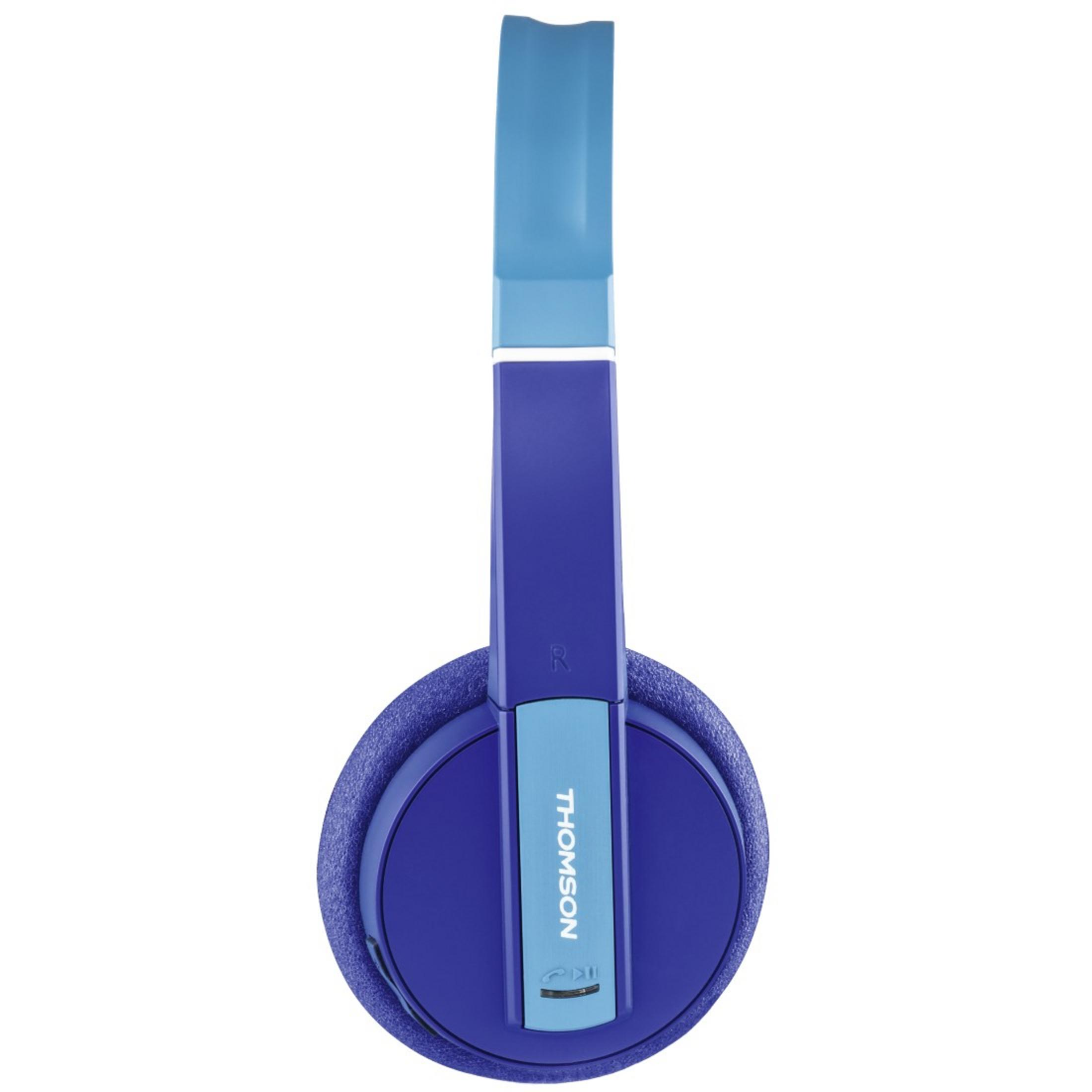 THOMSON 131973 WHP Kopfhörer Bluetooth Blau HS.F.KIDS, BT On-ear 6017B