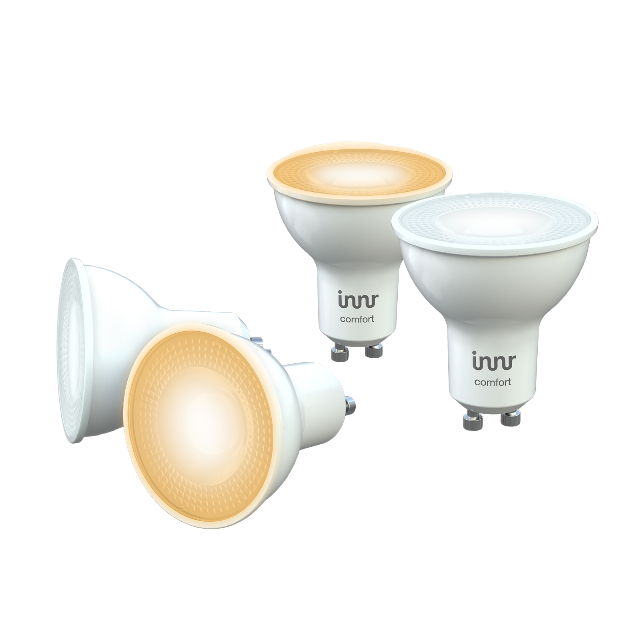 Zigbee Hue LED 4-Pack, Alexa, Philips Lampe mit Tunable/Comfort GU10 RS LED, & T-4 227 Kompatibel Smart INNR lamp Tunable,