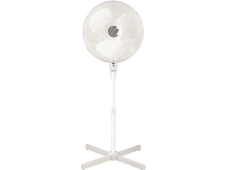 ECG FS 40a | (50 stille Weiß Zeer Standventilator ventilator | Doorsnee 40cm werking Watt) | 