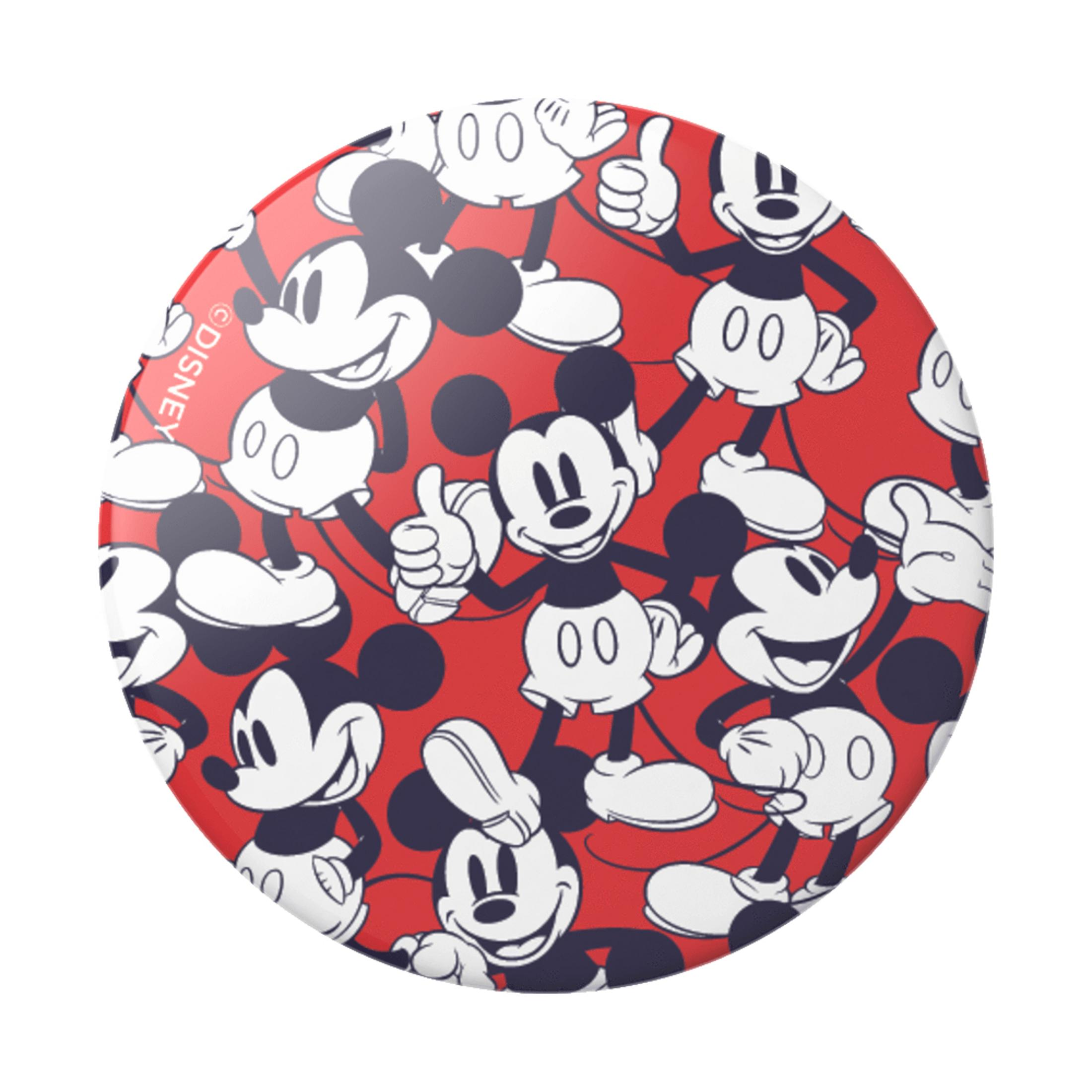 Roter PopSocket mit Mickey Mouse Muster.