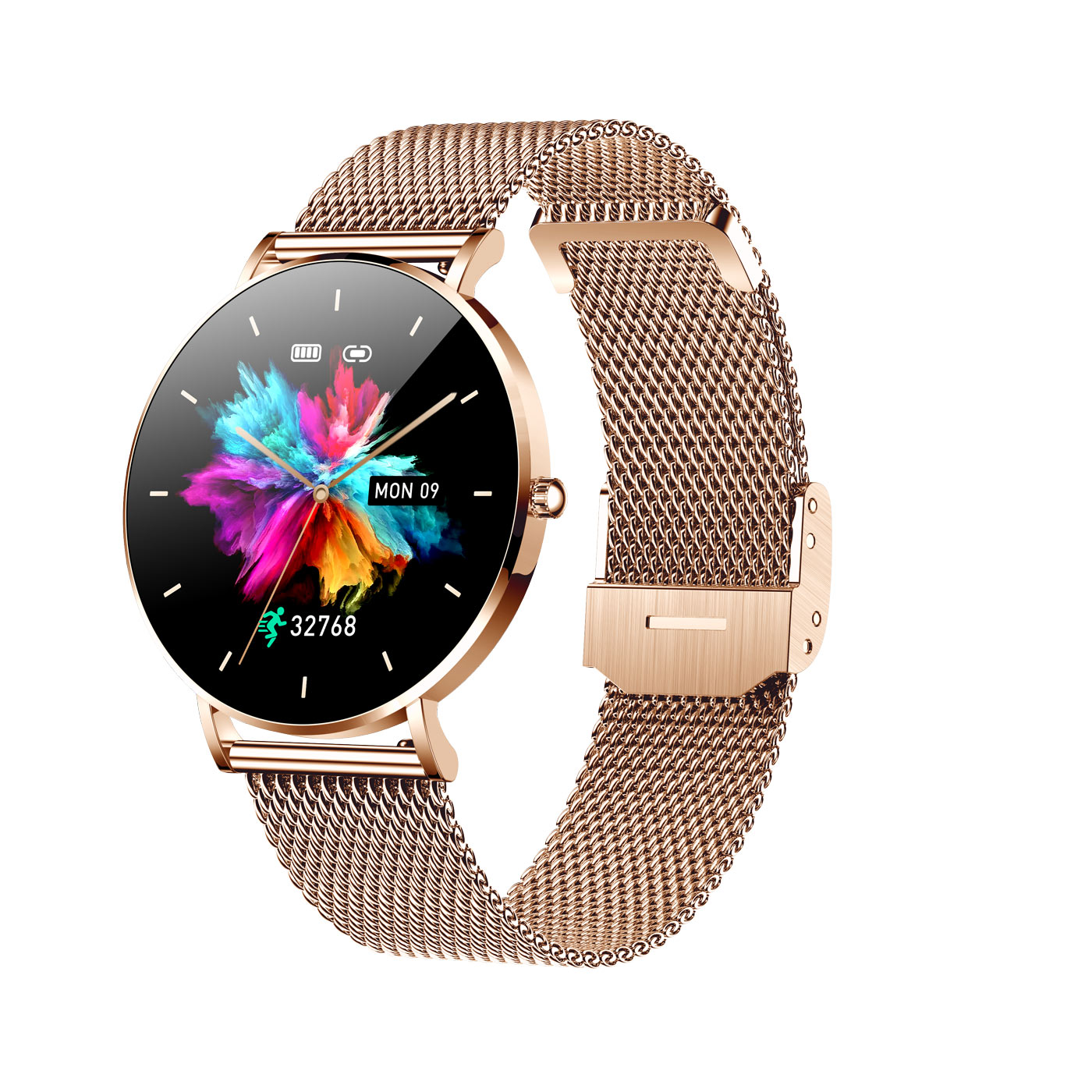 HR+ Phoenix Smartwatch, gold dünn, CARNEO Gold
