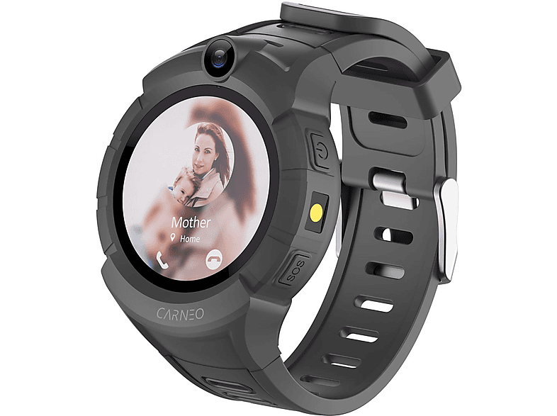 CARNEO Guard Kinder GPS  + mini black, Smartwatch, Schwarz