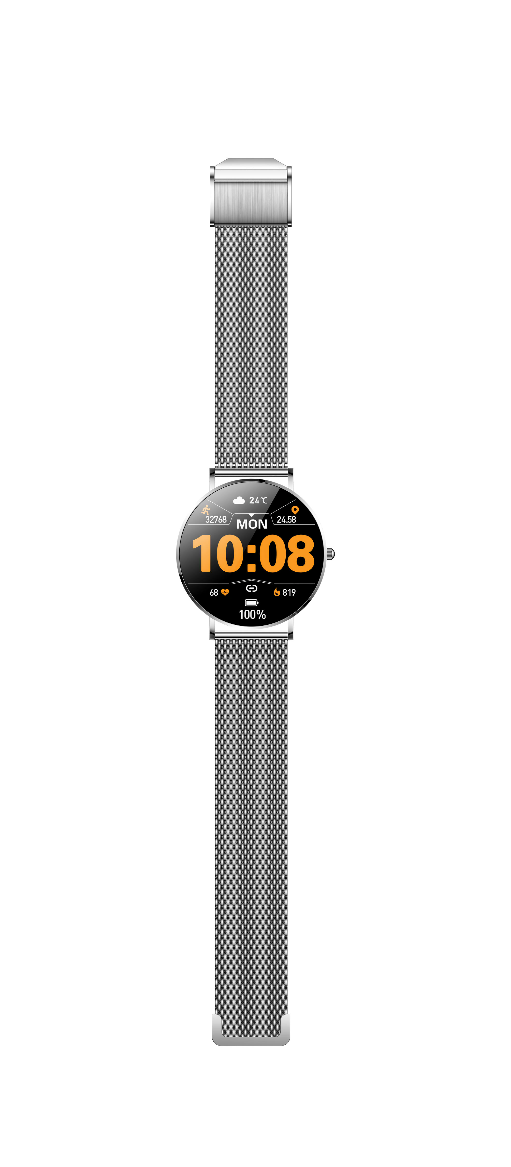 CARNEO Phoenix HR+ silber Silbern dünn, Smartwatch