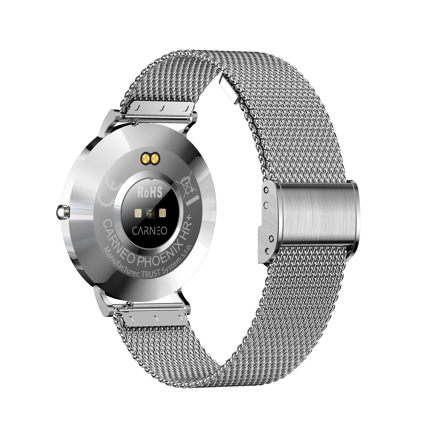 Silbern silber dünn, HR+ Phoenix CARNEO Smartwatch,