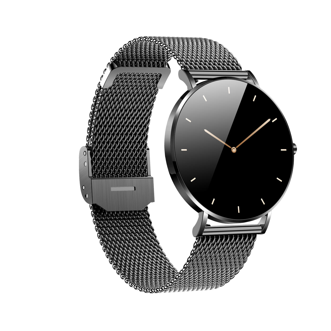 Phoenix CARNEO HR+ schwarz Smartwatch, Schwarz dünn,