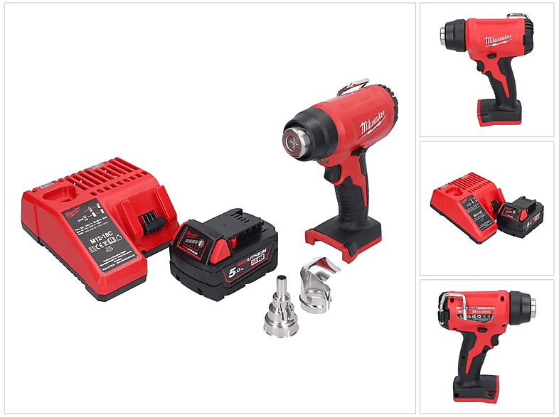 MILWAUKEE M18 BHG-501 Gebläse, Rot/Schwarz | MediaMarkt 