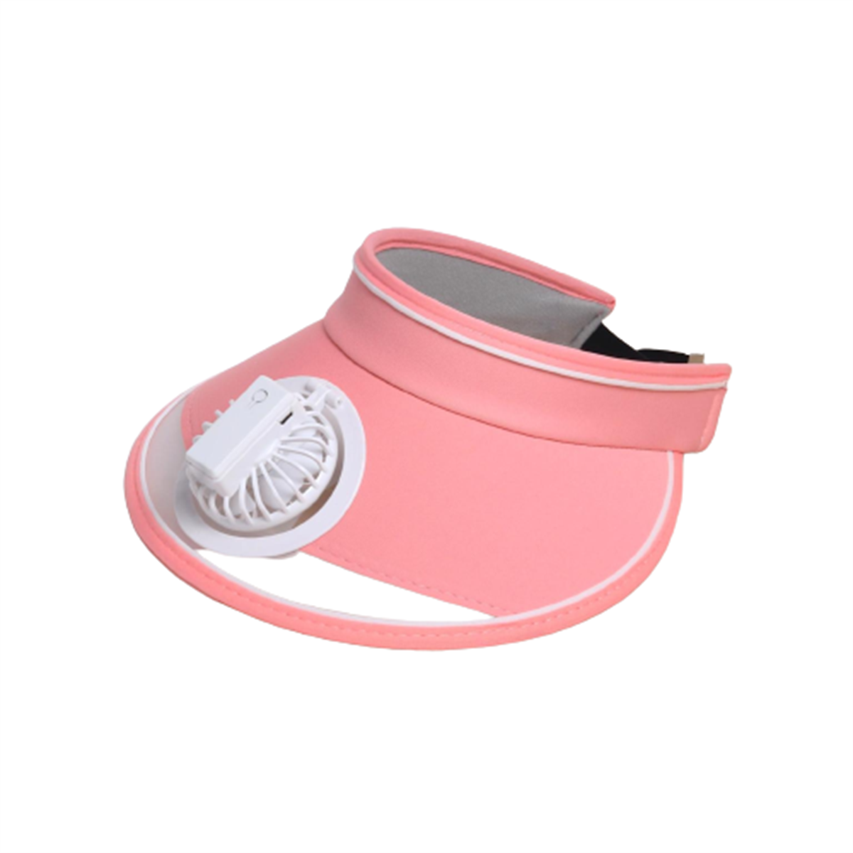 SYNTEK Lüfterkappe Rosa USB wiederaufladbare Kinder Hut Hut Sonnencreme Fan leerer Sonnenhut Rosa