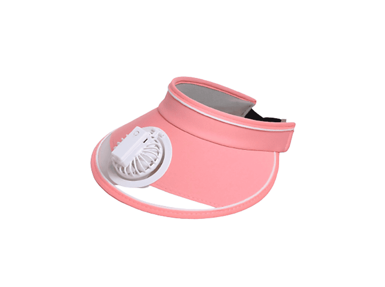 SYNTEK Lüfterkappe Rosa USB wiederaufladbare Kinder Hut Hut Sonnencreme Fan leerer Sonnenhut Rosa