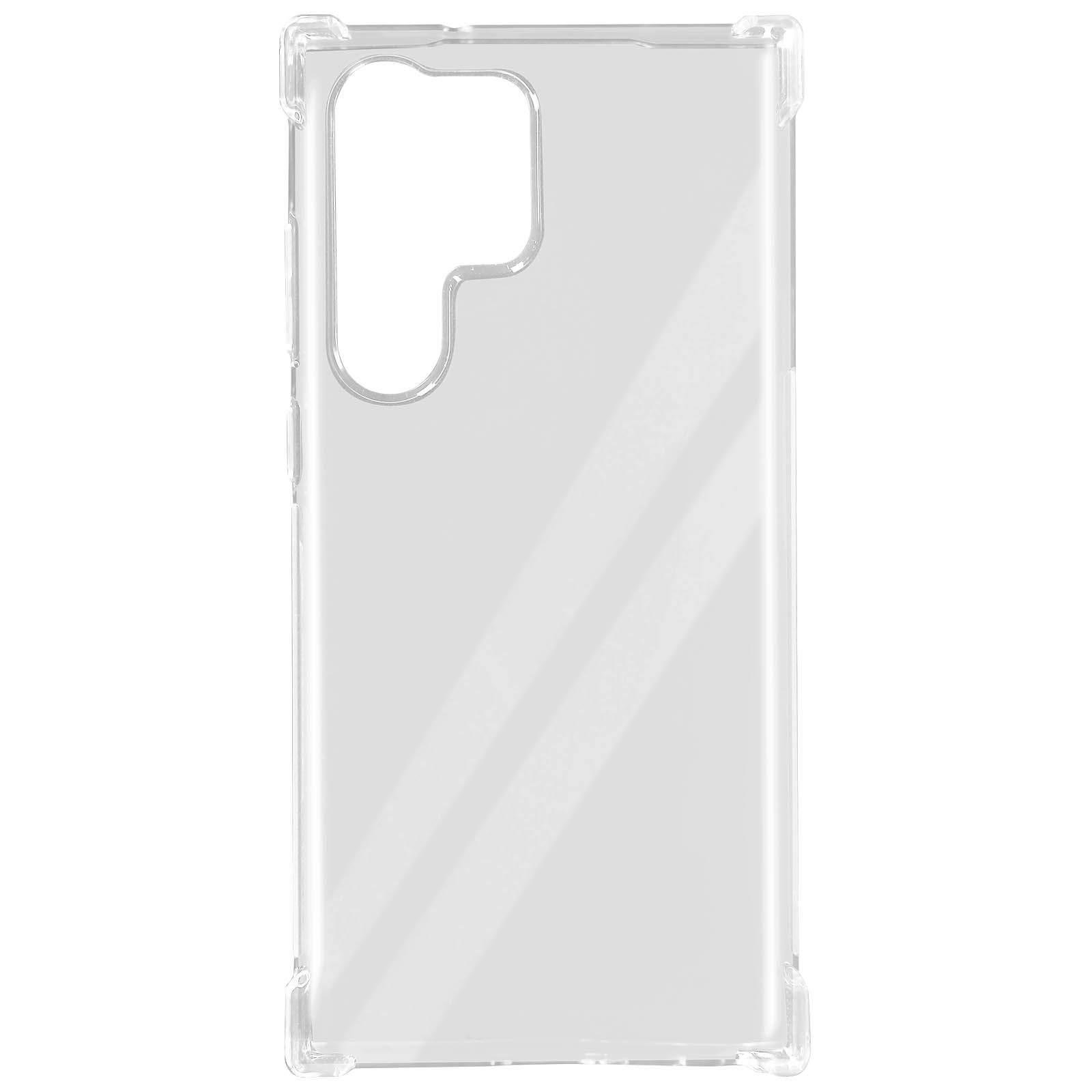 AVIZAR Schutzhülle mit verstärkten Ecken Backcover, Galaxy Series, Transparent Samsung, Ultra, S23
